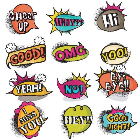 Comic Speech Bubbles Cartoon Think Speech Bubble Vector Cartoon Think