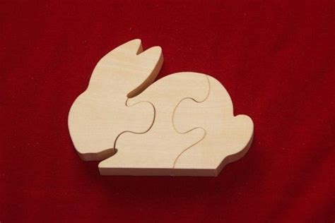 Rabbit Puzzle Scroll Saw Rabbit Puzzle