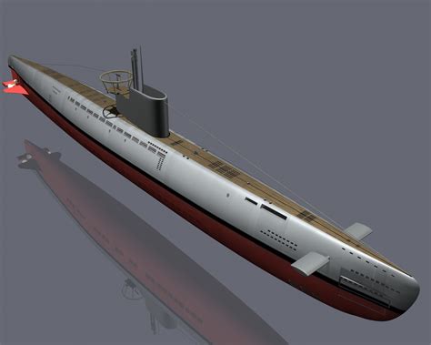 3d Obj World War Submarine
