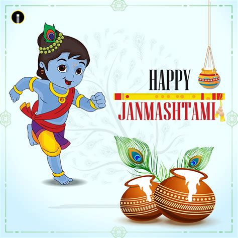 Happy Janmashtami Festival Greeting Background Best Ppt Template 2020