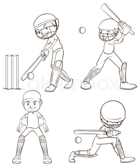 Illustration Of The Plain Sketches Of Stock Vector Colourbox