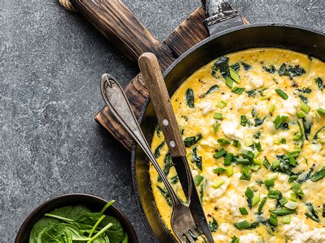 Spinach And Feta Frittata Breakfast Recipes From Dr Gourmet