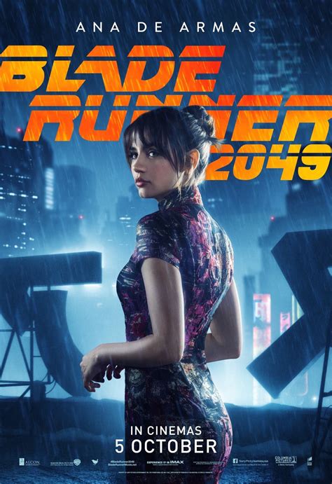 The film takes place after the events of the first film, following a new blade runner. Blade Runner 2049 Poster Ana de Armas - blackfilm.com/read ...