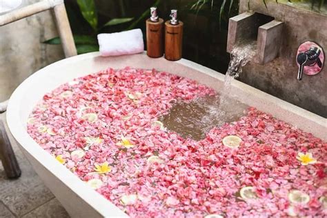 Luxury Travel Guide To Bali Flower Bath Outdoor Baths Organic Spa