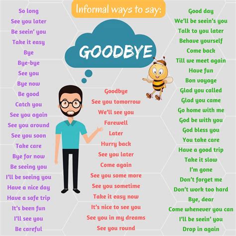 60 Alternative Ways To Say Goodbye In English Eslbuzz