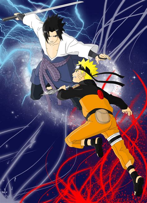 Please let me know if you have pr. Naruto vs Sasuke by grivitt on DeviantArt