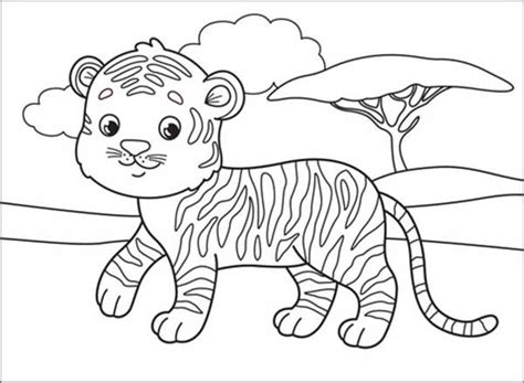Desenhos De Tigre Bebe Para Colorir E Imprimir Colorironlinecom Images