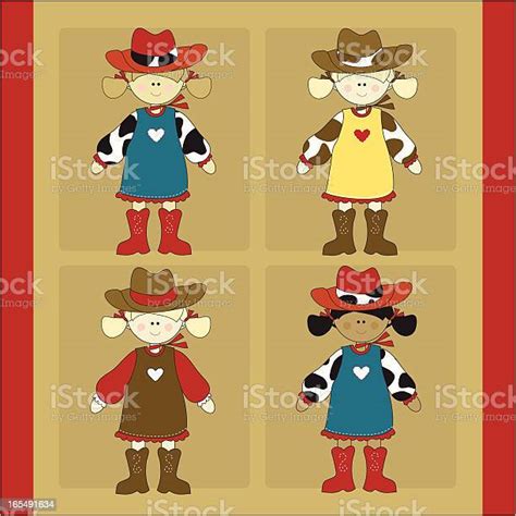 Cowgirls Stock Illustration Download Image Now Cowboy Hat 12 17