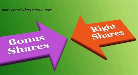 Difference Between Bonus Shares And Right Shares Thesisbusiness