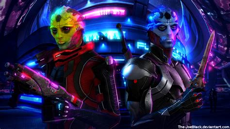 Mass Effect Thane And Ekram By Shaunsarthouse On Deviantart