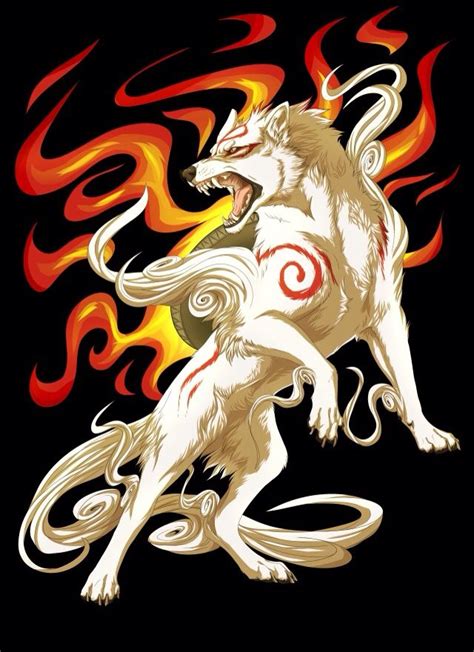 Ookami Amaterasu Amaterasu Mythical Creatures Art Anime Lion