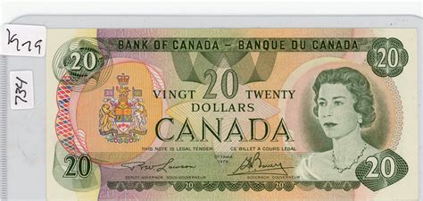Twenty Dollar Bill Canadian 1979 Schmalz Auctions