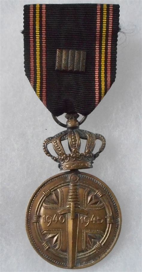 Belgium Prisoner Of War Medal With 60 Months Clasp 1940 45 Relic