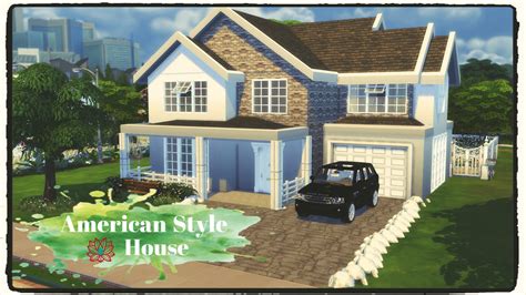 Sims 4 American Style House Build And Decoration Dinha