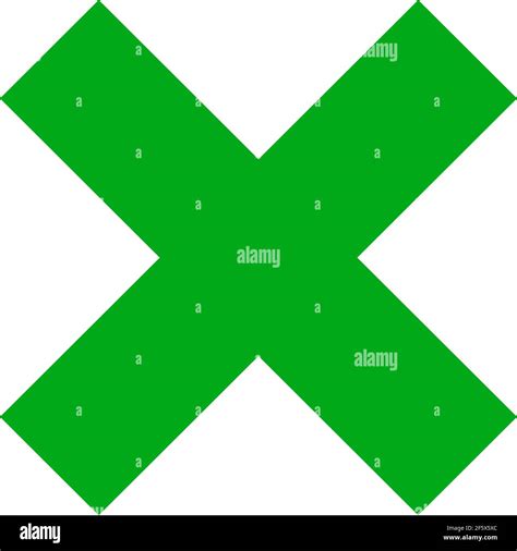 Cross Sign Symbol Letter X Graphics — Stock Vector Illustration
