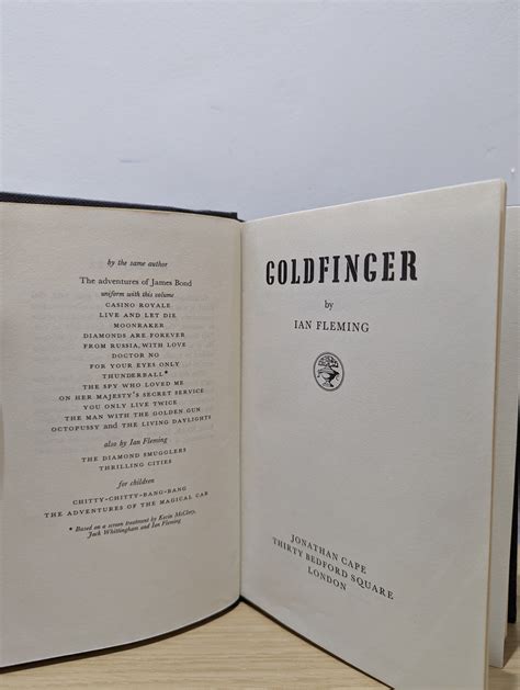 Goldfinger By Fleming Ian Very Good Hardcover 1959 1st Edition Fialta Books