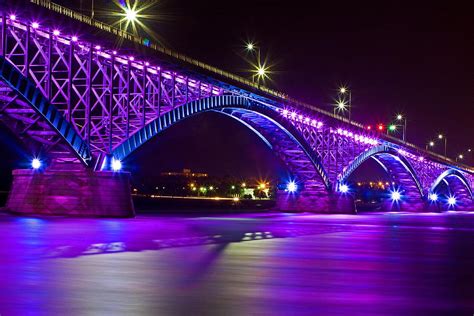 Peace Bridge Led Photograph By Don Nieman Fine Art America