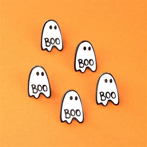 Ghost Enamel Pin Enamel Pins Enamel Pin Badge Spooky Ts