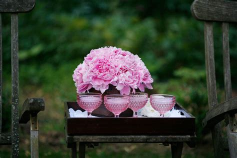 Romantic Spring Wedding Outdoor Venue Pink Peony