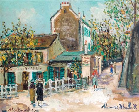 Maurice Utrillo 1883 1955 Lapin Agile Rue Saint Vincent Montmartre