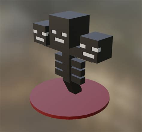 Stl File Minecraft Wither 👹・3d Print Model To Download・cults