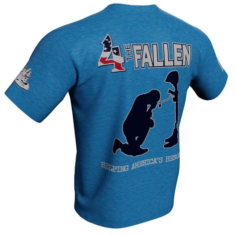 4 The Fallen Royal Blue Heather T Shirt Shirtsandlogos