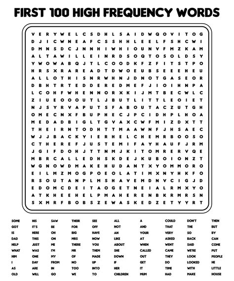 100 Word Word Search Printable Customize And Print