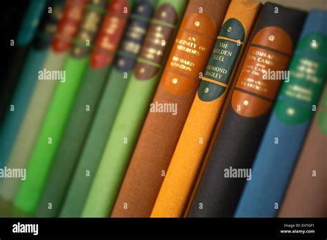 Shelf Of Old Books Library Stock Photo Alamy