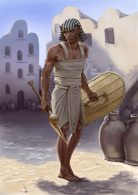 Artstation Ancient Egyptian Warrior Of The New Kingdom Vitaly Lamkov In 2020 Ancient