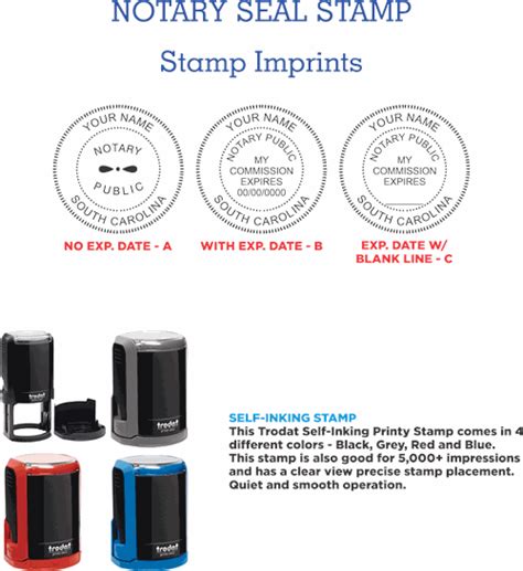 Sc Notary Stamp Seals
