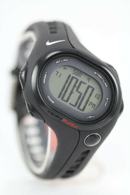 Nike Triax Fury 50 Watch Wr0141 001 Black For Sale Online