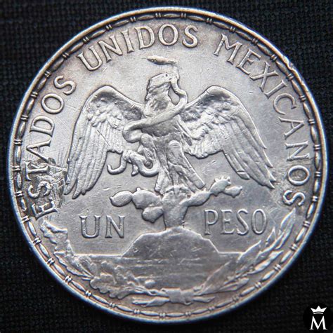 Mg México Peso 1910 Caballito Moneda Grande De Plata Escasa Us 65