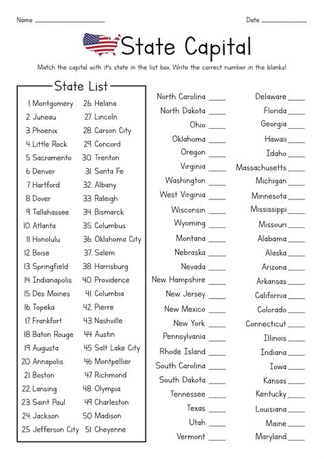 13 Best Images Of Fifty States Worksheets Blank Printable United