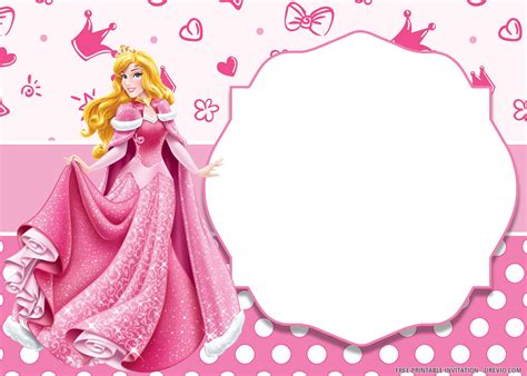 Free Printable Beautiful Princess Invitation Templates Princess