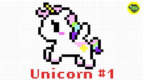 【pixel Art Easy Unicorn Series1】how To Draw A Unicorn Size 26 X 27