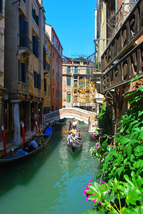 Gondola Rides Through Waterways Of Venice Italy So Beautiful And Fun