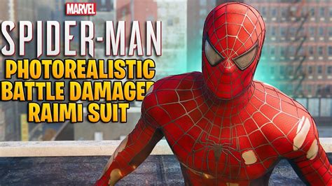 Photorealistic Damaged Raimi Spider Man 2 Suit Spider Man Pc Mods