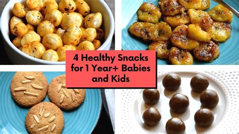 4 Healthy Snack Recipes For 1 Year Babies Toddlers And Kids Snack