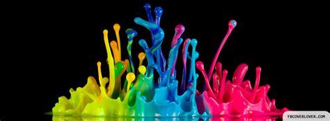 Colorful Liquid Splash Facebook Cover