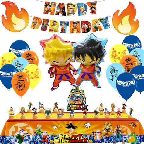 Buy Dragon Ball Birthday Party Decoration Supplies Fire Foil Balloons
