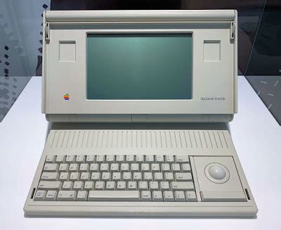 Apple computers released the macintosh powerbook 100, 140 and 170—all notebook style laptops. Apple Macintosh Portable (1989)