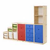 Ikea Storage Shelf With Bins Photos