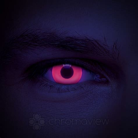Red Uv I Glow Coloured Contact Lenses Daily Chromaview Uk