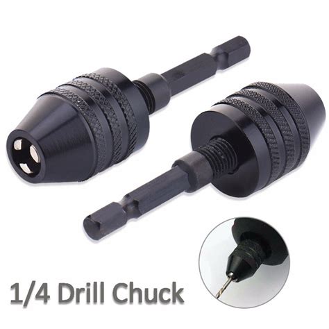 Hex Shank Drill Chuck Universal Keyless Drill Chuck Screwdriver Impact Driver Adaptor For