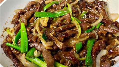 Extremely Easy And Delicious Beef And Onion Stir Fry Recipe Youtube
