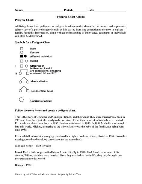 Pedigrees practice human genetic disorders key. 14 Best Images of Pedigree Worksheet With Answer Key - Genetics Pedigree Worksheet Answer Key ...