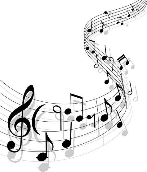 Music Notes Clipart Black And White In Black White Music 71 Cliparts
