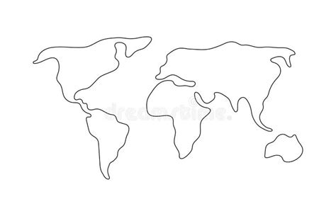 Mapa Del Mundo Conjunto De Siluetas Mapa De Continentes Del Mundo En