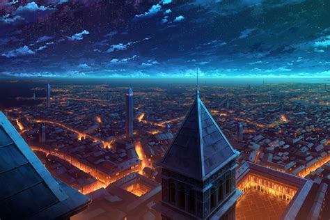 13 Anime Wallpaper Night City Orochi Wallpaper