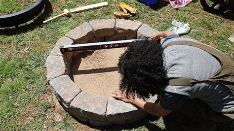 Horseshoes is another classic game for a backyard bbq or birthday party, and while you might think you need a horseshoe pit and a bunch of sand, you can put together a horseshoe set yourself pretty easily. How to Build a DIY Fire Pit With a Seating Area - The Home ...